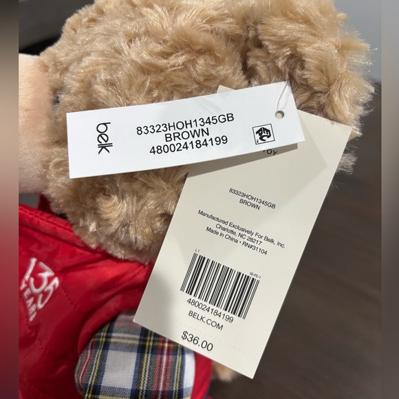 NWT 2023 Official BELKIE Bear from Belk, Celebrating 135 Years! - Picture 4 of 6